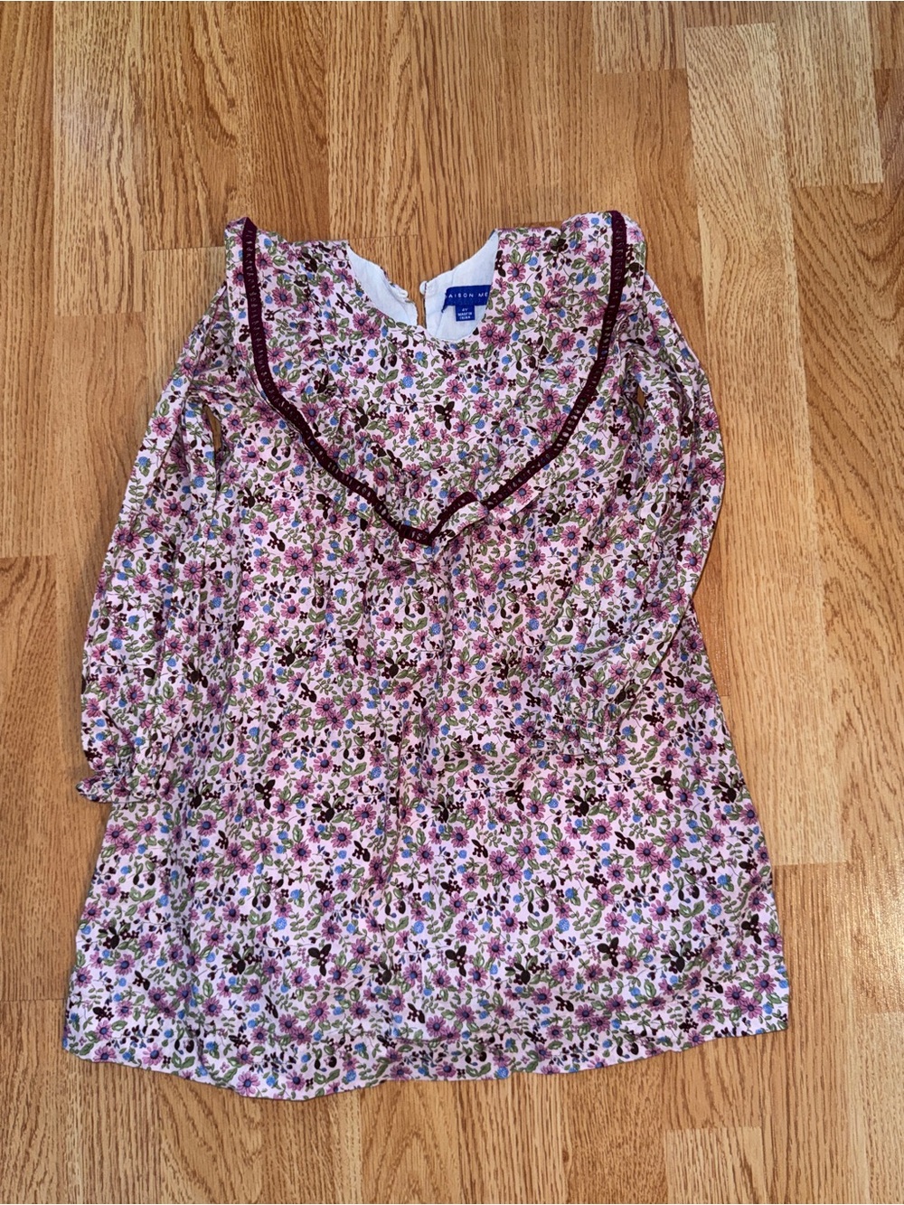 Maison Me Toddler Girls' Pink Floral Casual Dress- EUC/worn for a photo shoot!